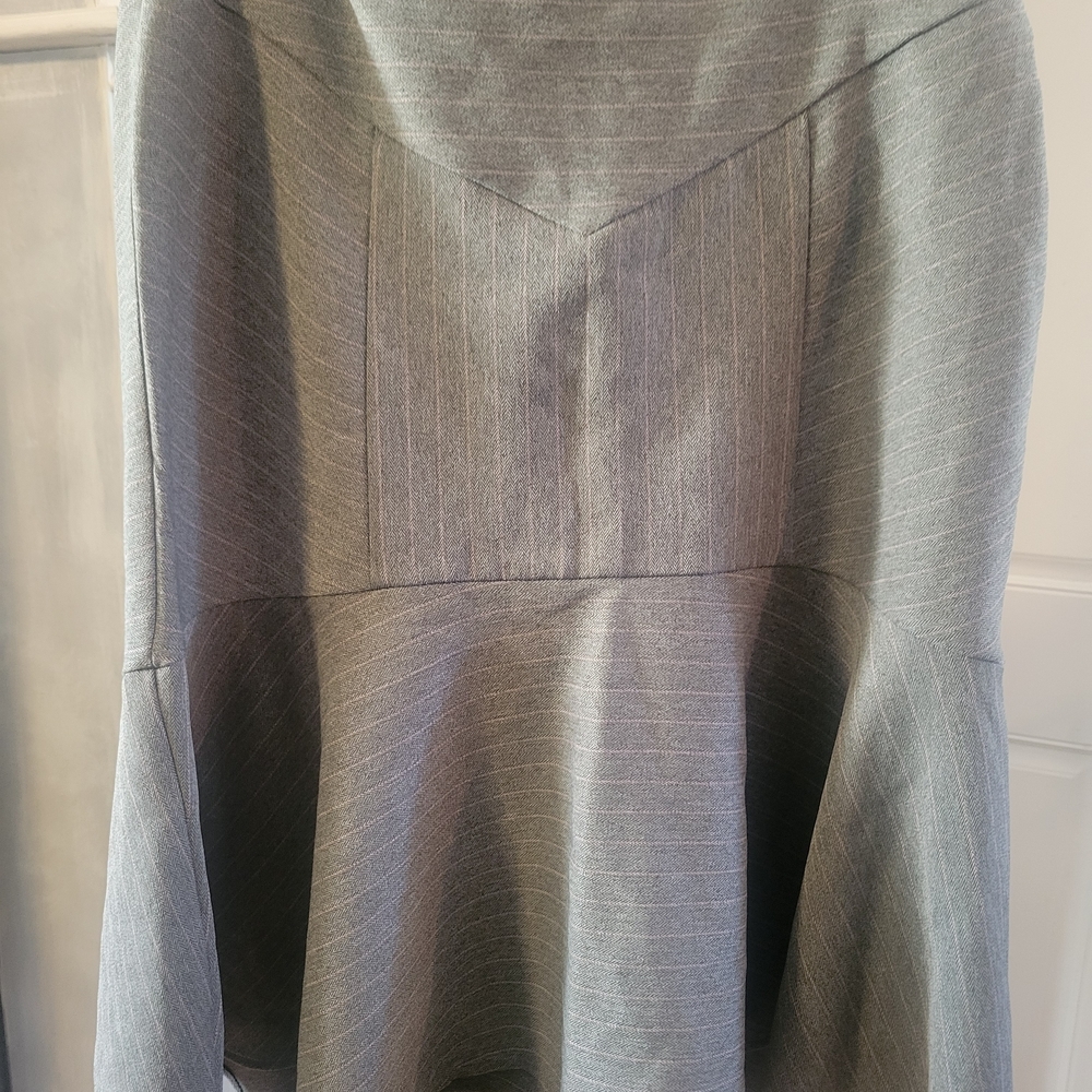 Apostrophe Gray A-Line Skirt